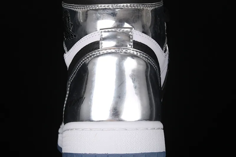 All categories Air Jordan Jordan series basketball shoes Air Jordan 1 High #ZG version Air Jordan 1 Pass The Torch AJ1 Joe 1 Leonard liquid electroplating silver AQ7476-016